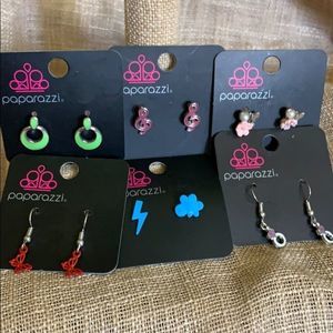 6 kits earrings- butterflies, flower, diamond r